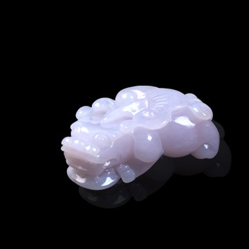 【招財神獸】冰種紫羅蘭翡翠貔貅 | 天然緬甸玉翡翠A貨 | 送禮
