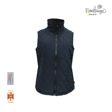 日本namelessage無名世代女款PRIMALOFT鋪棉背心(黑)_62W501