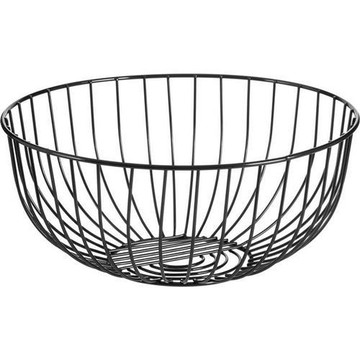 《Premier》鏤空水果籃(鏡黑28cm)