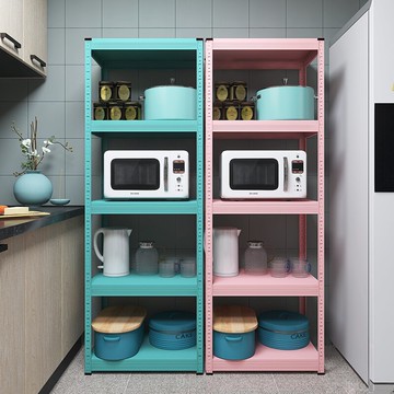 峰陽碳鋼加厚廚房置物架落地式多層微波爐烤箱架子收納儲物放鍋架