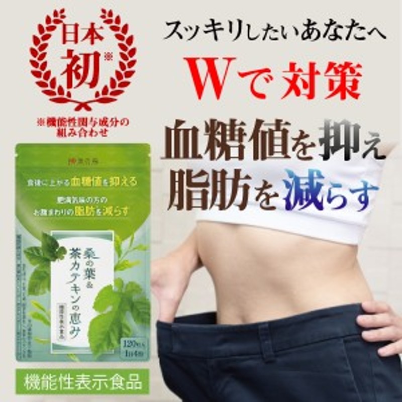 ダイエット サプリメント ダイエットサプリ 人気 脂肪 燃焼 血糖値 内臓脂肪 カテキン BMI 脂肪を減らす 桑の葉&茶カテキンの恵み 皮下脂 |  LINEブランドカタログ