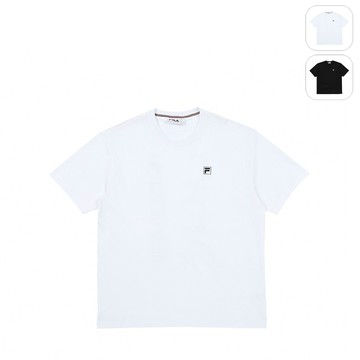 【FILA】男性 短袖 棉質圓領T恤-白色 1TEY-5820-WT