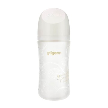 Pigeon 第三代母感矽膠護層玻瓶240ml/閃耀