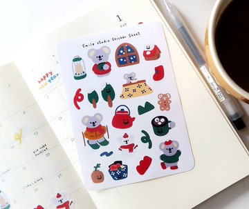 Kala Koala 冬裝 光面貼紙套組