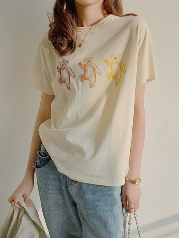 免運 夏季韓風女裝 100%純棉 寬鬆短袖 短袖女 oversize 短t 寬t 女生tee 顯瘦氣質t 2700