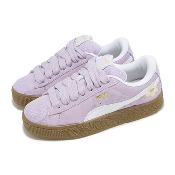 Puma 休閒鞋 Suede XL Summer Feels JR 大童 女鞋 紫 白 焦糖底 麂皮 板鞋 40154801