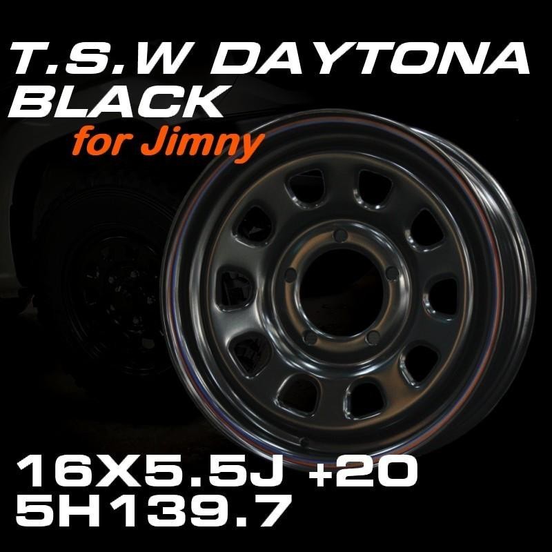 新型 ジムニー ホイール！ TSW デイトナブラック 16X5.5J+20 ホイール4 