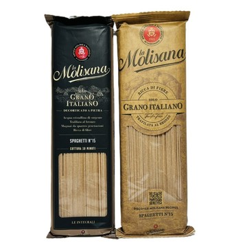 【億明食品】Molisana茉莉義大利麵｜15號全麥麵 500g｜高纖營養｜健康飲食首選