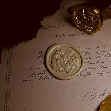 蜂鳥火漆印章浮雕3D立體復古章頭手帳信封印章