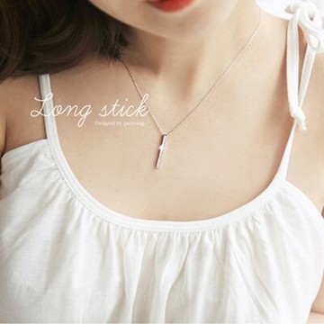 925純銀項鍊 鑲鑽吊墜-時尚簡約百搭閃耀情人節生日禮物女飾品73gy36【獨家進口】【米蘭精品】