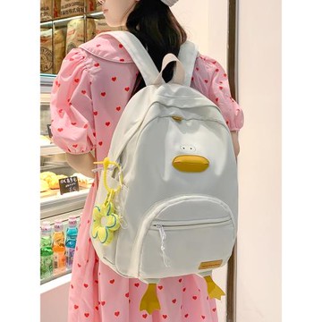 原創中學生女可愛日系小雞書包