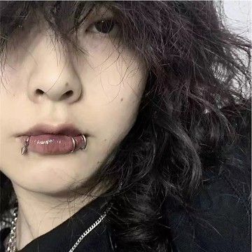 【今天買 明天到 現貨】歐美無洞假唇環 夾式唇環 鼻環 唇釘 免打孔唇釘唇環 辣妹惡魔釘半球粘貼耳釘耳骨釘唇釘鼻釘鈦鋼