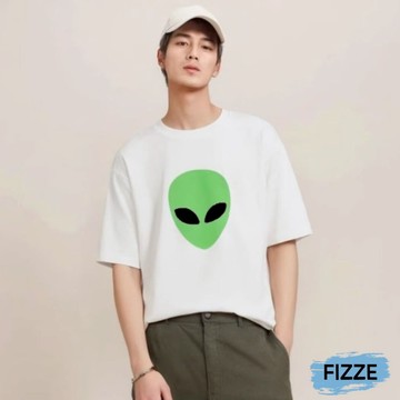 潮流印花短袖上衣 短袖上衣 圓領T恤 寬鬆百搭半袖上衣 潮流情侶百搭 短袖T恤 ATJT2082【FIZZE】