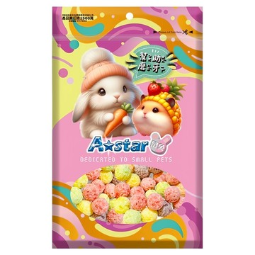 A star 鼠兔用繽紛水果磨牙球  1個  50g