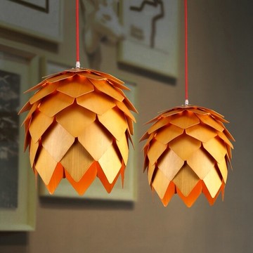 【威森家居】北歐 實木松果吊燈 現貨原木工業風現代簡約復古吸頂燈吊燈壁燈大廳客廳臥室陽台燈具LED設計師 L160516