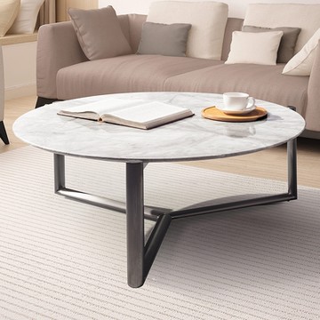 Boden-珊妮3.3尺圓形石面大茶几-98x98x38cm