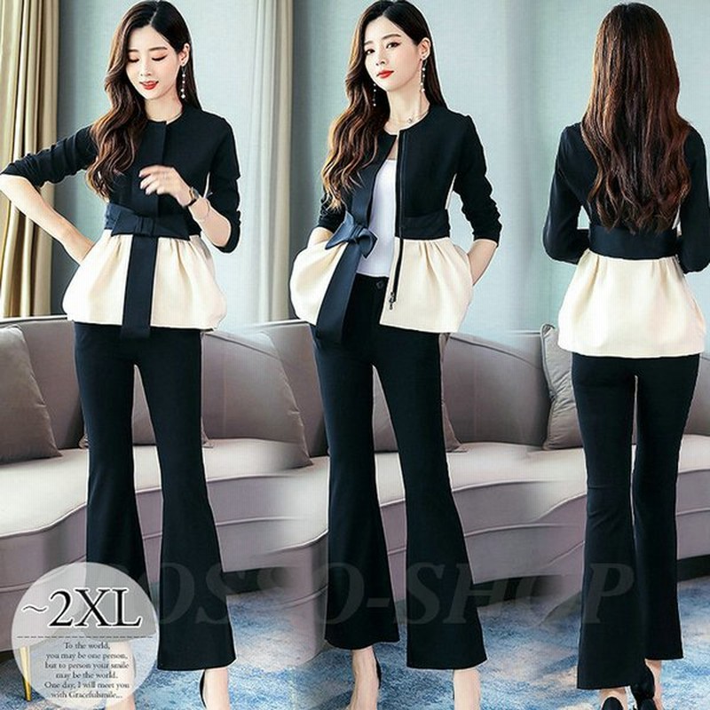 卒業式 卒園式 入学式 入園式 レディース スーツセット パンツスーツ 大きいサイズ セレモニースーツ 可愛い ワイドパンツ オフィス ビジネス 体型カバー 通販 Lineポイント最大0 5 Get Lineショッピング