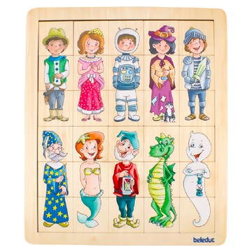 beleduc 匹配拼圖 Set 30片 木頭拼圖 奇幻角色  1組