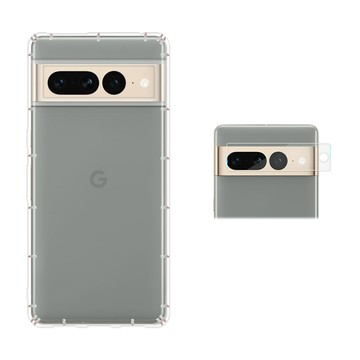 RedMoon Google Pixel 7 Pro 手機殼貼2件組 空壓殼+厚版鏡頭貼