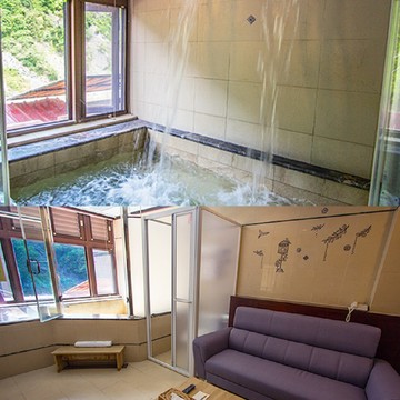 【烏來】山之川溫泉會館-溫馨湯屋+茶點雙人券Ⓗ