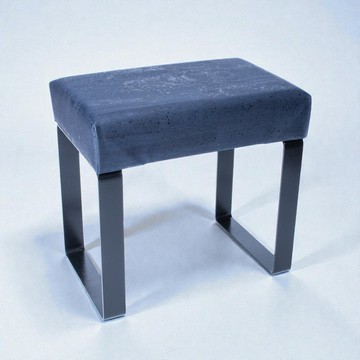 軟木皮革腳凳 (海軍藍)