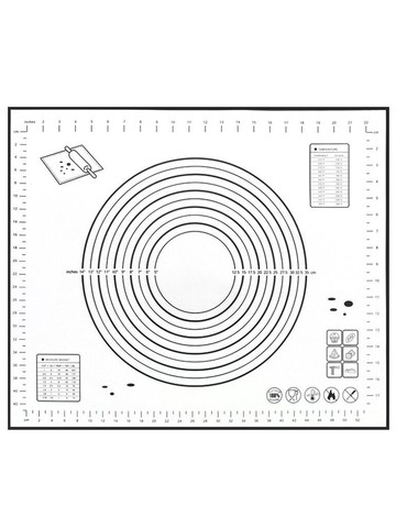 食品級硅膠墊刻度搟面墊揉面墊子防滑家用烘培工具搟面杖