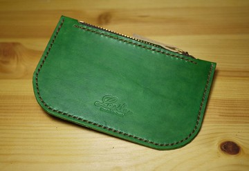 Leather Purse 皮革隨身錢包 綠色