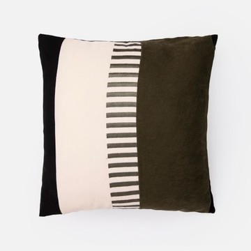 伊登拼接繡花抱枕套50x50cm 條紋