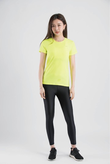 marin 鋅離子排汗logo t-shirt (螢光黃) 台灣製