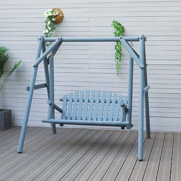 戶外實木蕩秋千庭院休閑木質吊椅別墅露臺花園雙人成人搖椅防腐木