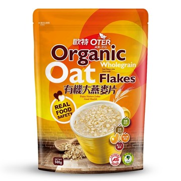 【歐特】有機大燕麥片 (500g) 6包 純素 全穀麥片