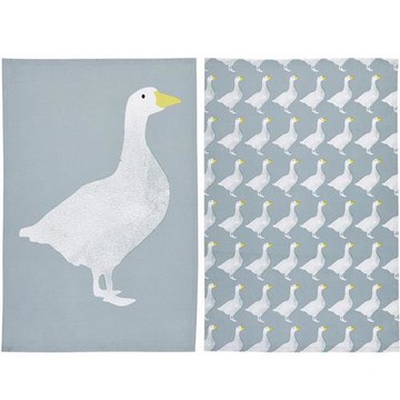 《KitchenCraft》純棉擦拭布2入(鵝)