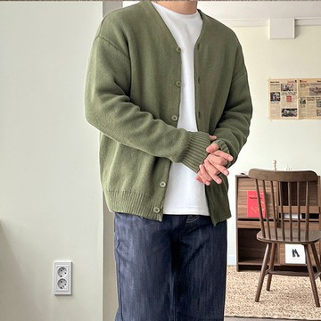 正韓大V領柔軟針織外套 2色 YUPPIE 現貨優惠商品