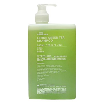 TEAORY 一日茶道 洗髮精 檸檬綠茶  1個  600ml