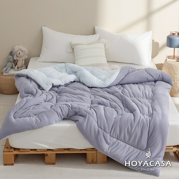 HOYACASA HEAT TECH⁺ 速暖泡芙針織被｜藍莓慕斯｜180x210cm