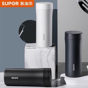 蘇泊爾保溫杯男女士大容量高檔商務車載便攜泡茶316L不銹鋼水杯子