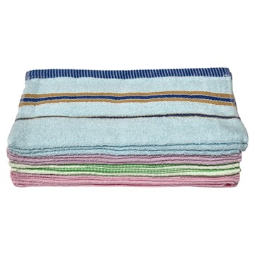 慶華棉業 純棉紗毛巾12條 - 台灣製造 33x74cm  夾心派色  1組