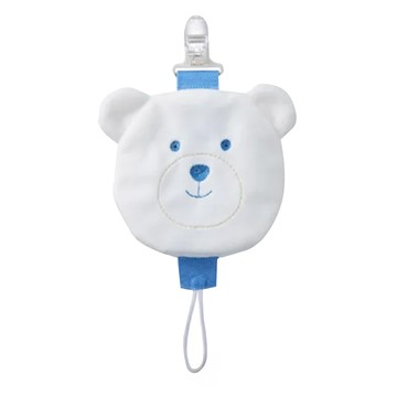 Fees BEBE 可拆式奶嘴防塵套夾 熊熊  藍色  1個