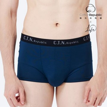 【棉花共和國】六件組 LIFE立體彈力運動合身平口男內褲M/L/XL(3D立體囊袋、四面延展不束縛、運動平口褲、男內褲)