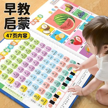 🚀臺灣出貨🚀雙語早教書 兒歌早教書 0-8歲寶寶兒童啓蒙益智學習機玩具 會說話的早教有聲書 有聲圖書 點讀發聲書