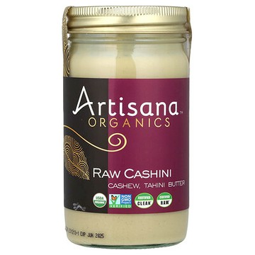 Artisana, 有機物，Raw Cashini，腰果，芝麻醬，14 盎司（397 克）