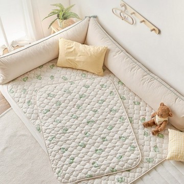 Prielle 幼兒用 Dingo 純棉防水墊 綠色 SS 1個