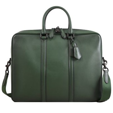 COACH METROPOLITAN 皮革兩用公事包(深綠-附鎖釦)