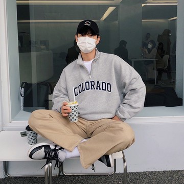 【AMERO】男裝 女裝 長袖拉鍊大學T  情侶裝