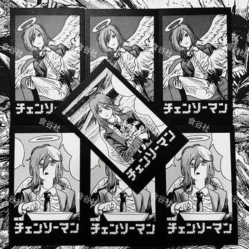 🌞包包優選寶藏品🌟🌟鏈鋸人天使惡魔個人池仿拍立得自印同人周邊穀子小卡日漫卡通黑白🌞