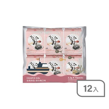雋品HiBs岩燒海苔(12包入)-戀の梅