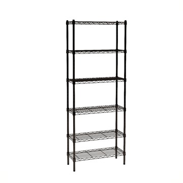 【客尊屋】粗管/小資型 30X76X195Hcm 黑武士六層架