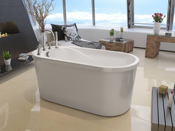 【麗室衛浴】BATHTUB WORLD 829 壓克力造型獨立缸 138*75CM