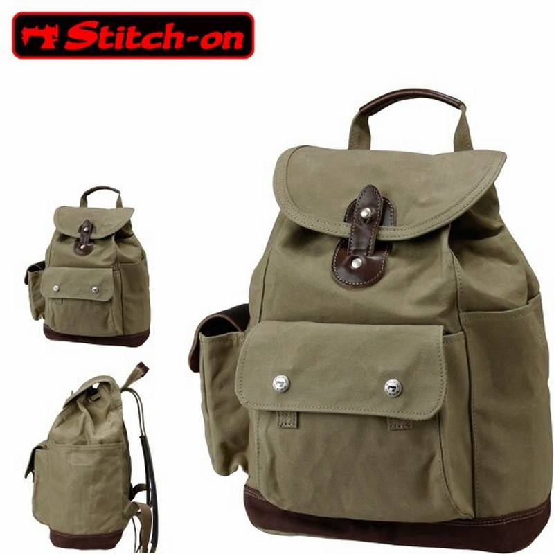 ステッチオン リュック 帆布シリーズ メンズ 日本製 Stitch On リュックサック バックパック 豊岡 10号帆布 Po10 通販 Lineポイント最大0 5 Get Lineショッピング