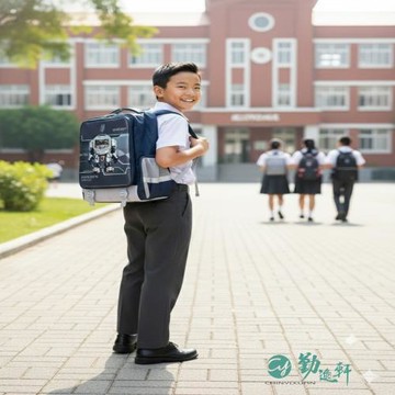 UnMe 優米特書包 兒童書包 透氣書包 輕護脊背包  小學生書包  機甲戰士 (深藍色/中低年級120-150CM適用)台灣製造